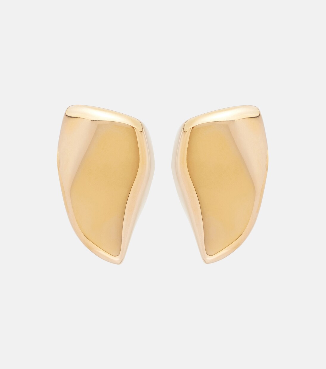 Prisma Small 18kt gold-plated earrings | Bottega Veneta
