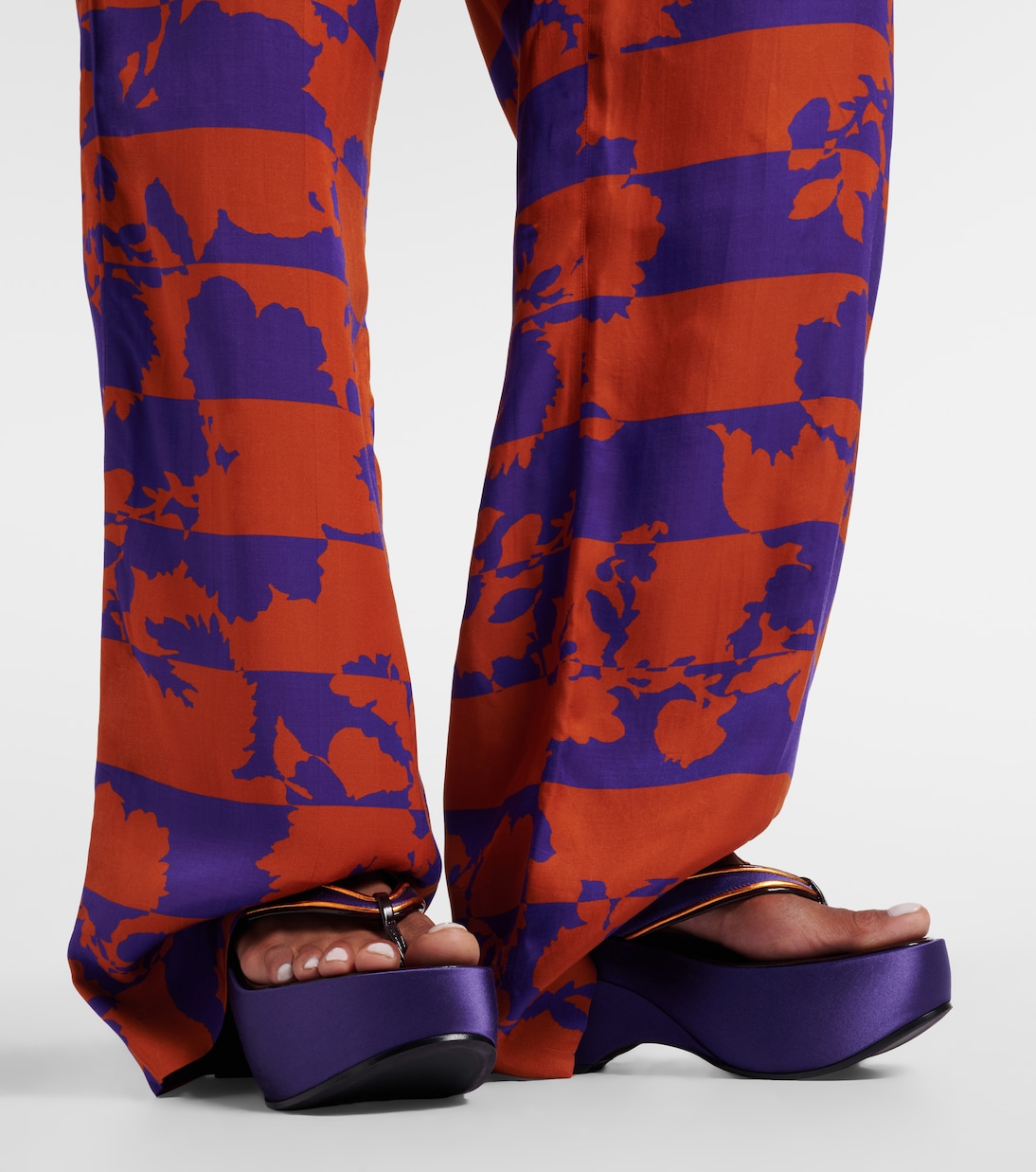 Satin thong sandals | Dries Van Noten