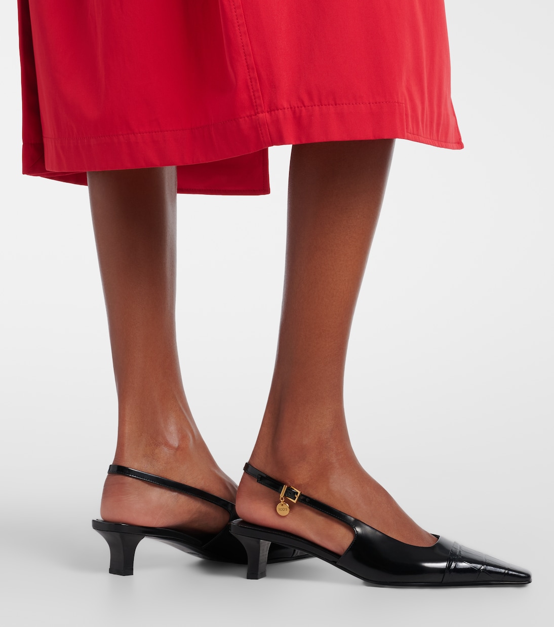 Salones destalonados de charol grabado | Tod's