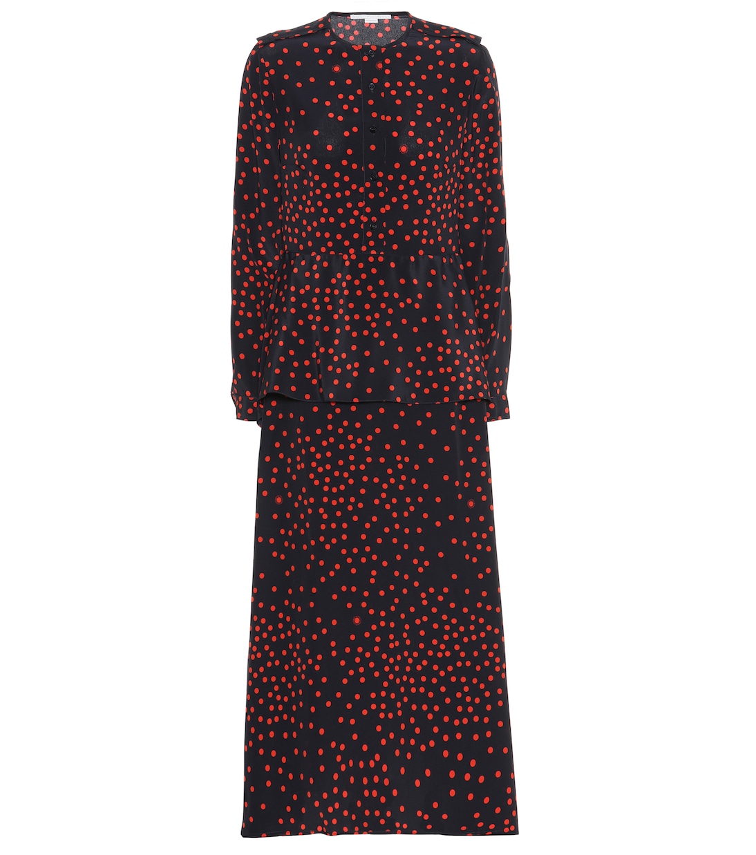 Robe longue imprimée en soie | Stella McCartney