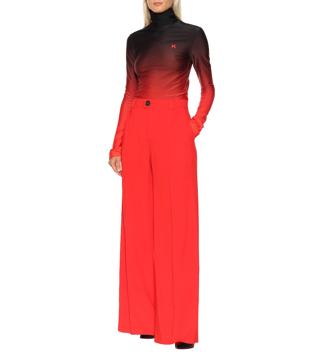 Pantalon ample en laine mélangée | Kwaidan Editions