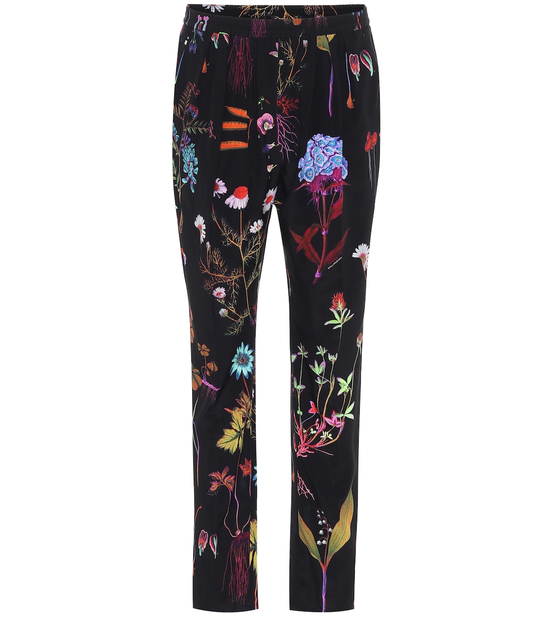 Pantaloni a stampa floreale in seta | Stella McCartney