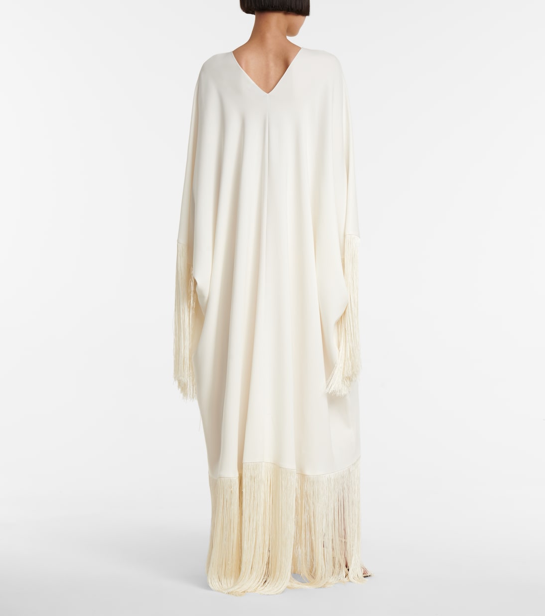 Fringed silk gown | Oscar de la Renta