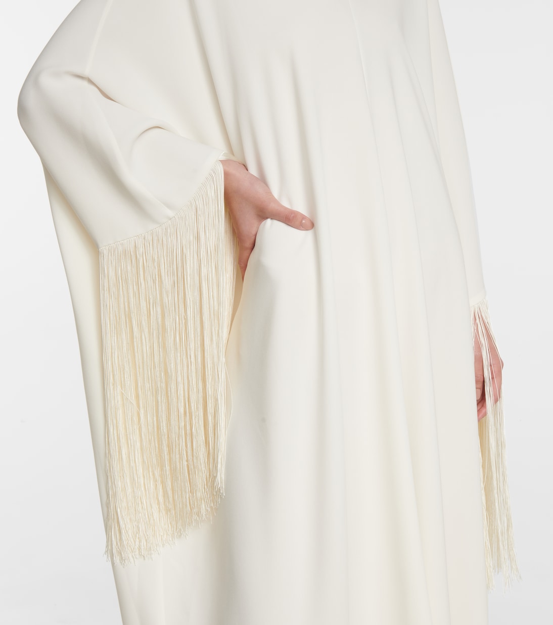 Fringed silk gown | Oscar de la Renta