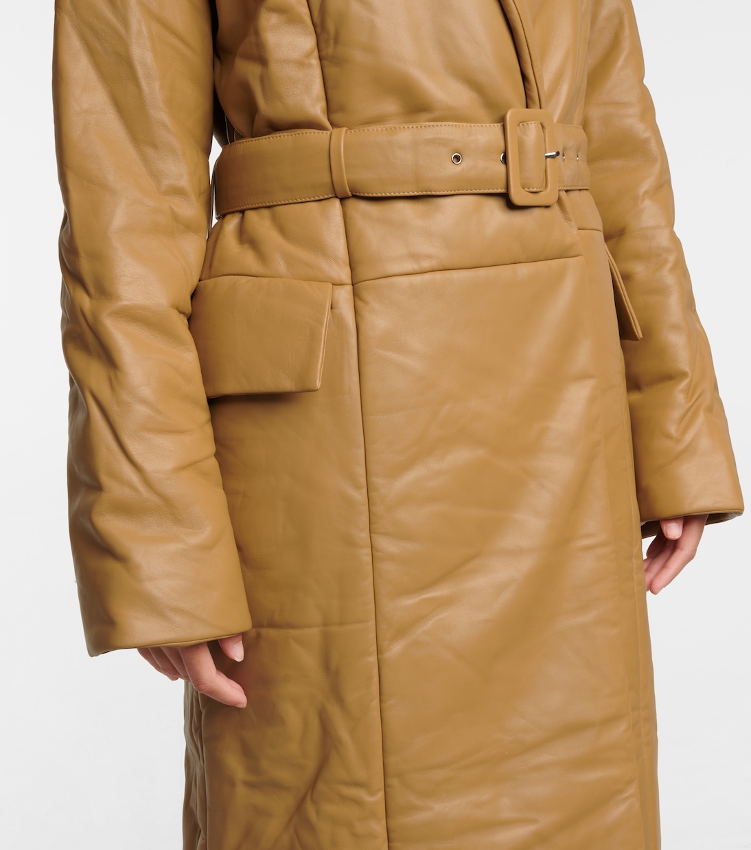 Padded leather coat | Dodo Bar Or