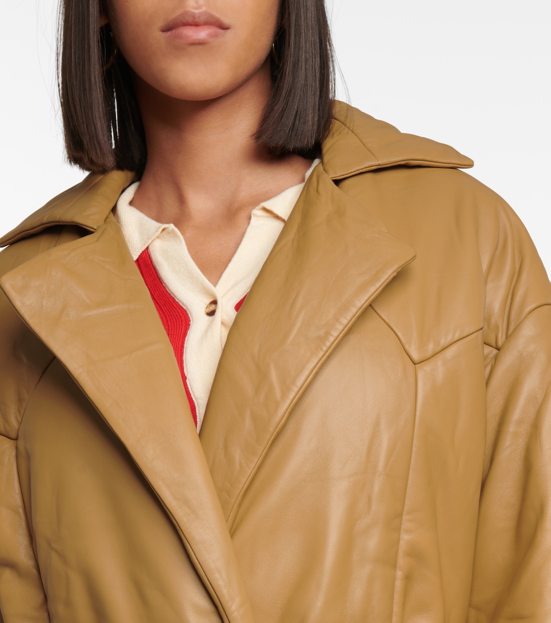 Padded leather coat | Dodo Bar Or