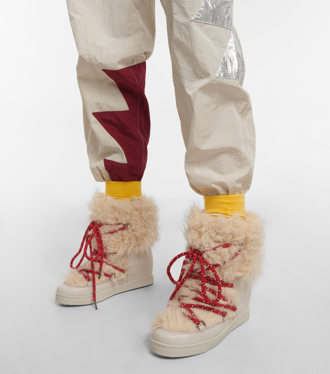 Botines Nowles de borrego sintético y piel | Isabel Marant