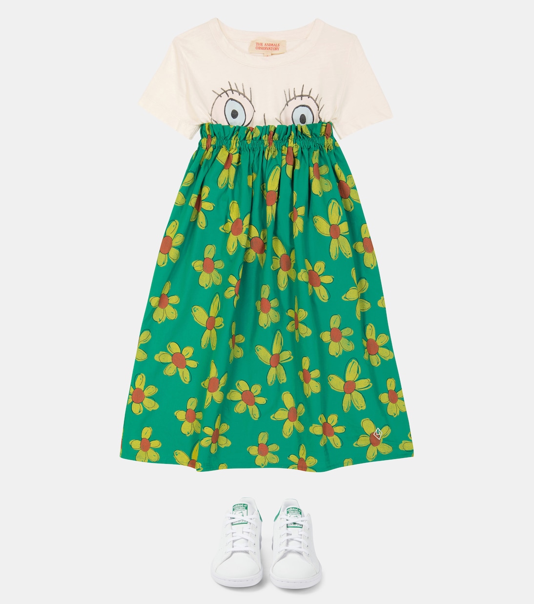 Robe Jellyfish en coton à fleurs | The Animals Observatory