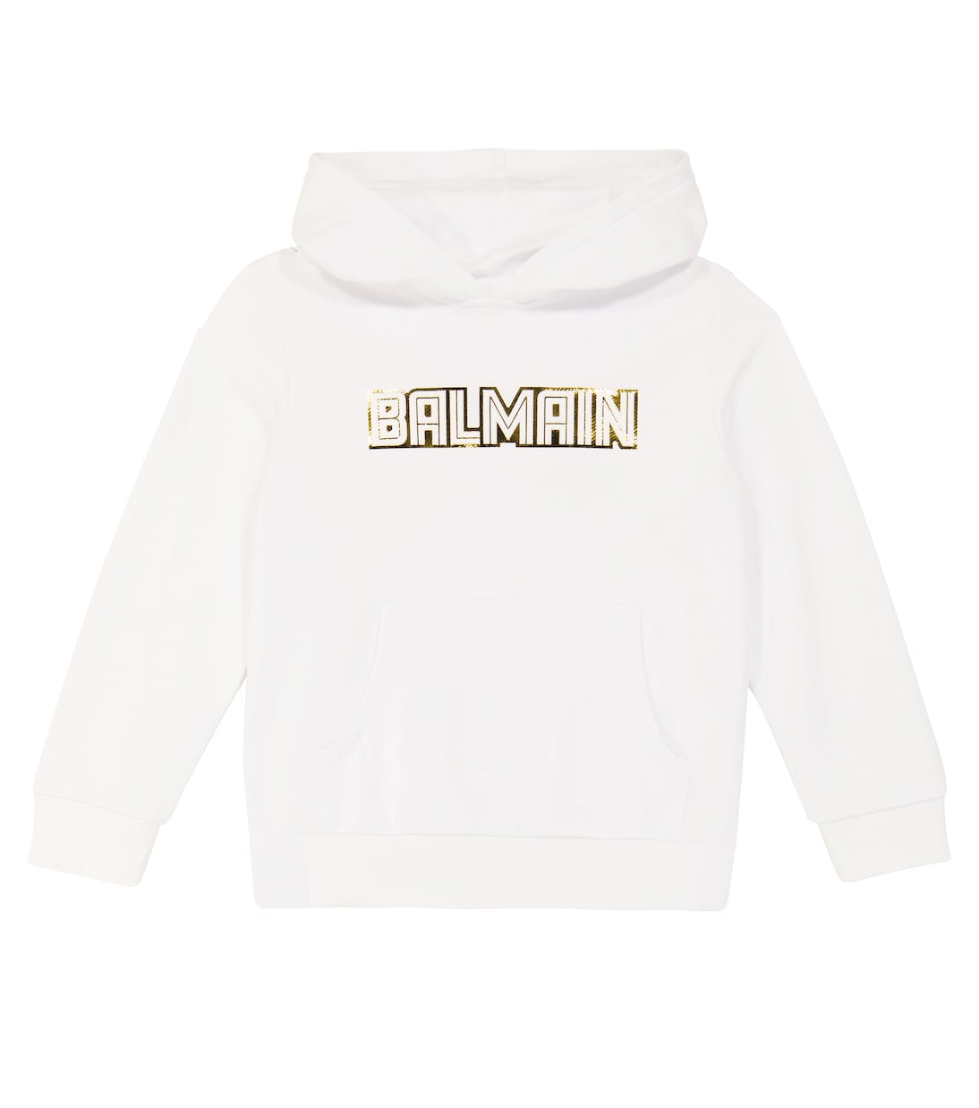Logo cotton-jersey hoodie | Balmain Kids