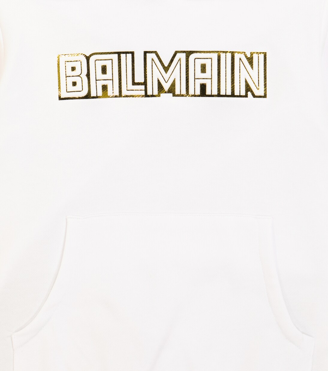 Logo cotton-jersey hoodie | Balmain Kids