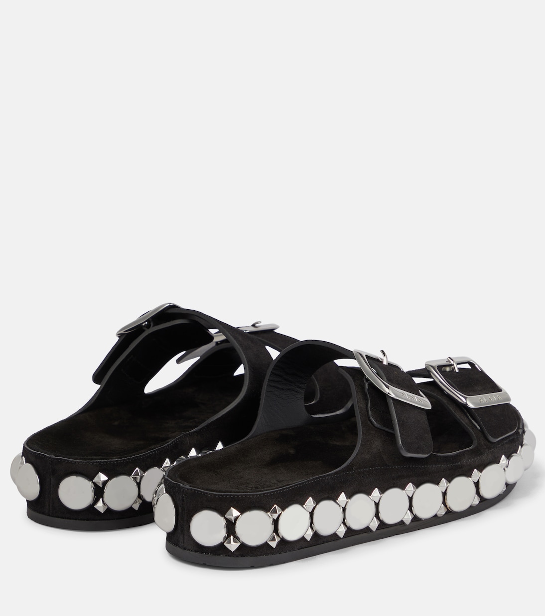 Bombe embellished suede slides | Alaïa