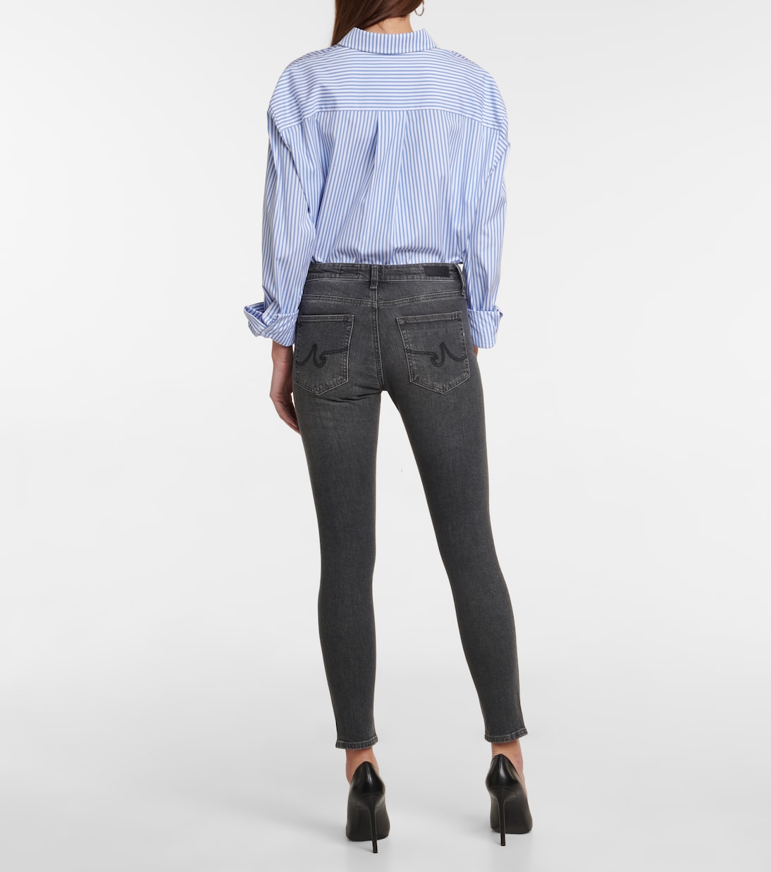 Jeans Farrah Skinny Ankle de tiro medio | AG Jeans