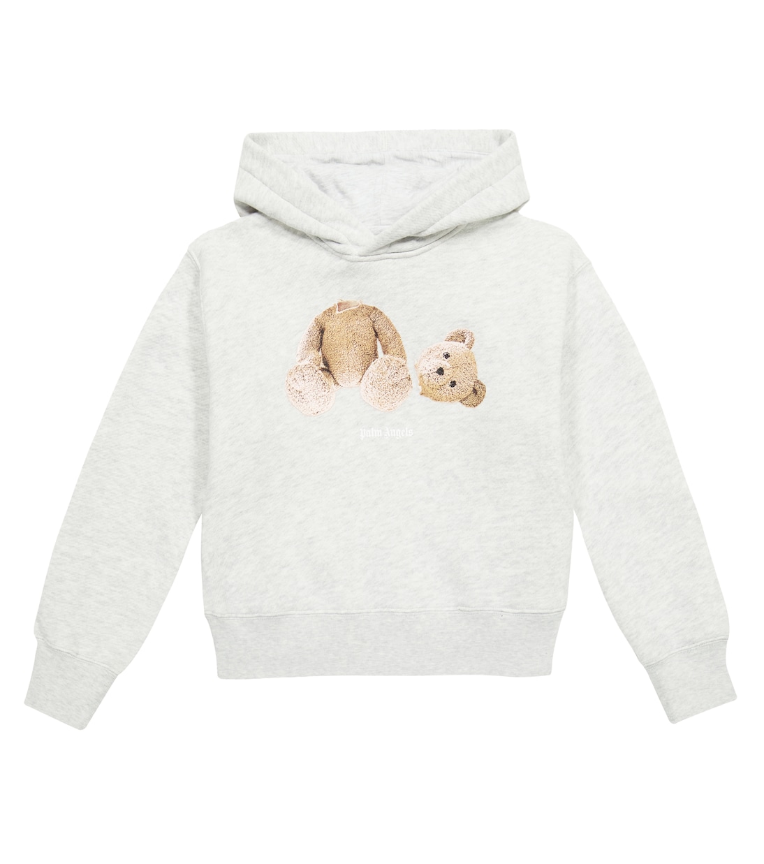 Sweat-shirt à capuche imprimé en coton | Palm Angels Kids