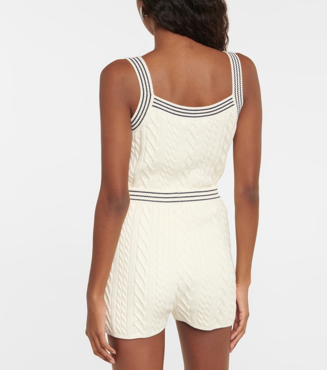 Shorts in maglia di misto cotone | Alessandra Rich