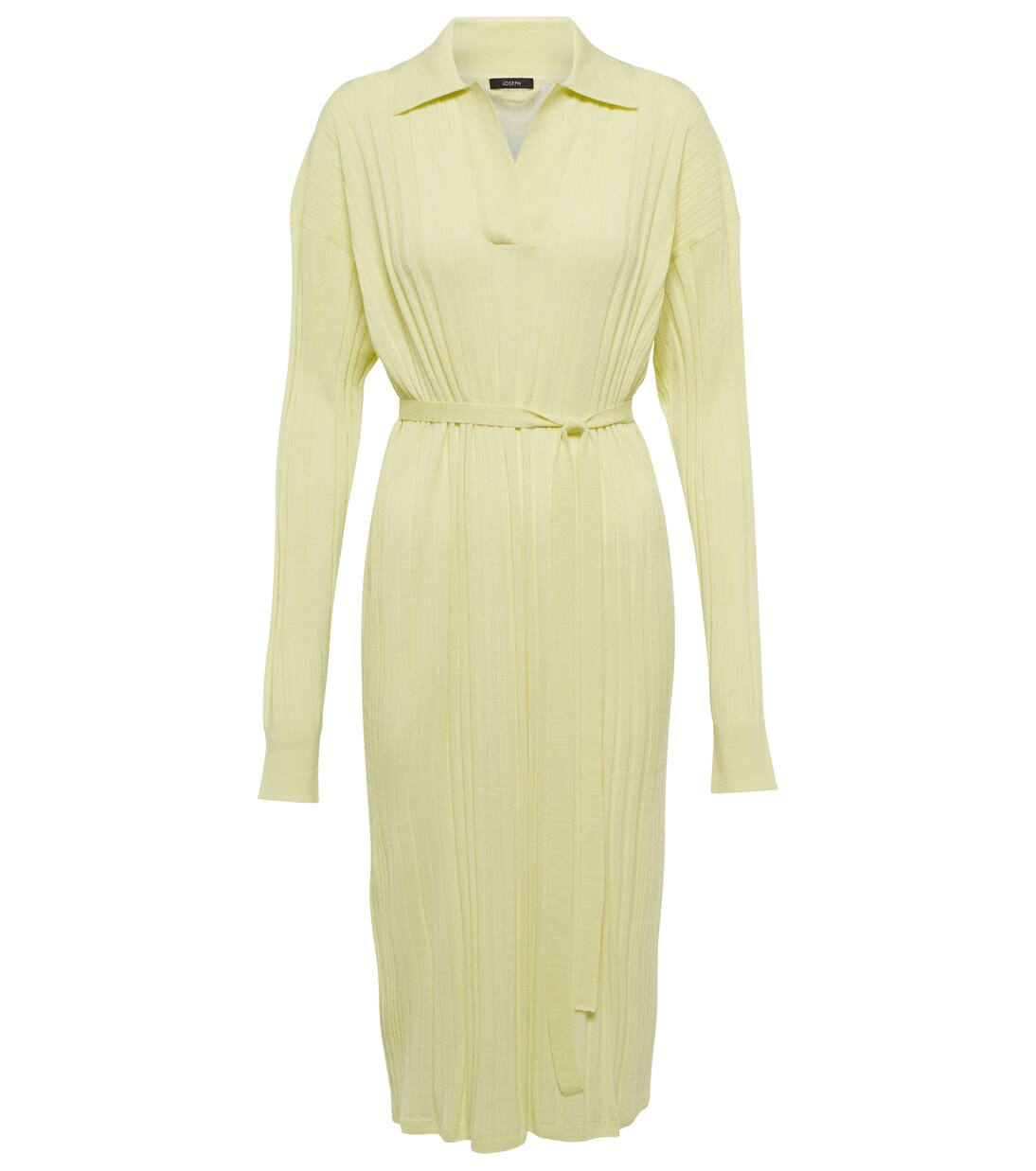 Ribbed-knit wool polo midi dress | Joseph
