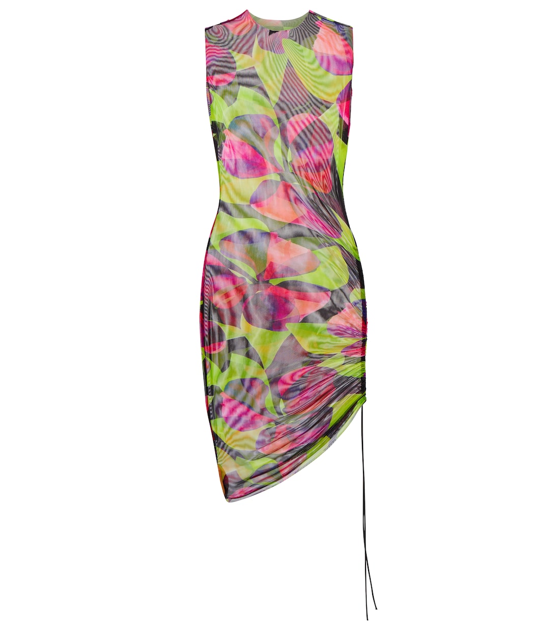Printed ruched minidress | Louisa Ballou