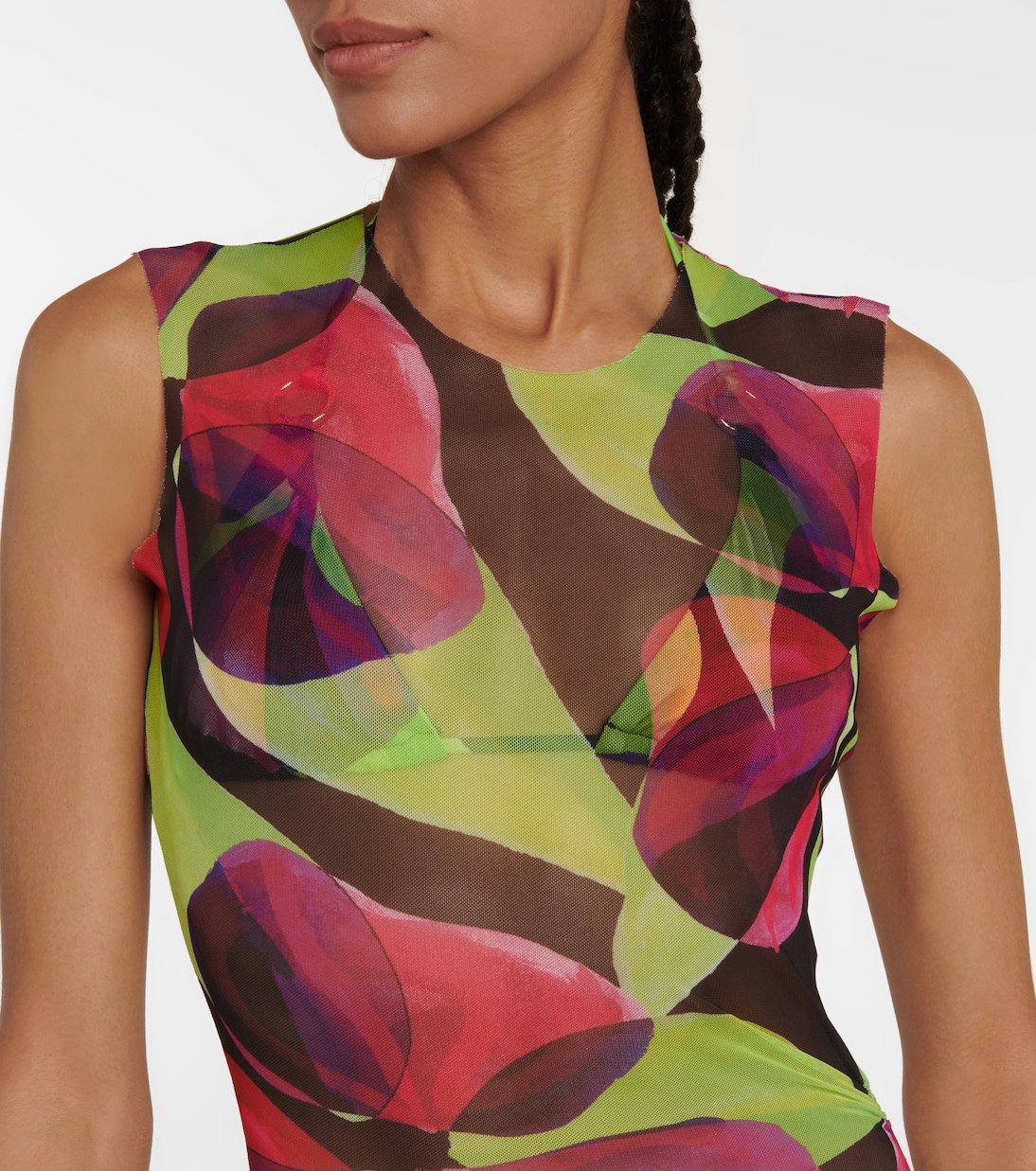 Printed ruched minidress | Louisa Ballou