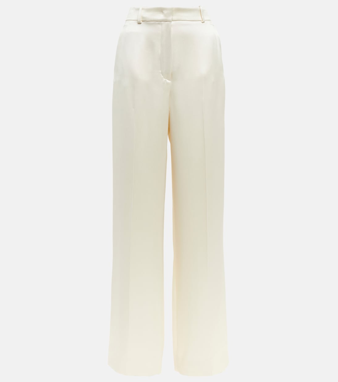 High-rise wide-leg silk pants | Loro Piana