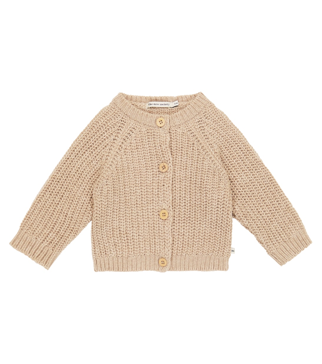 Baby Easy Rib wool-blend cardigan | The New Society