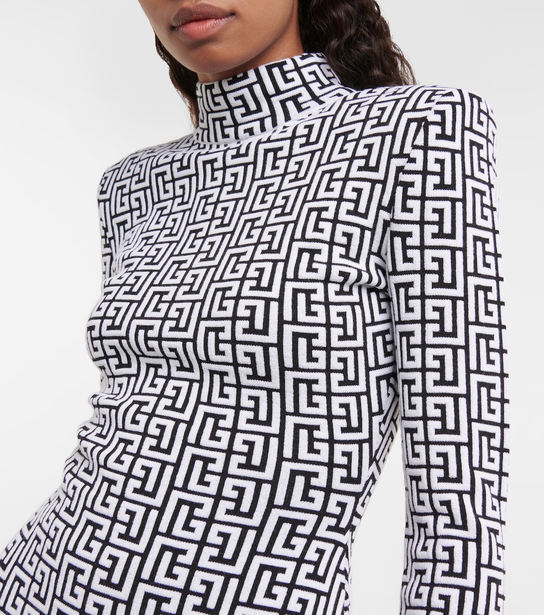Monogram wool-blend sweater | Balmain