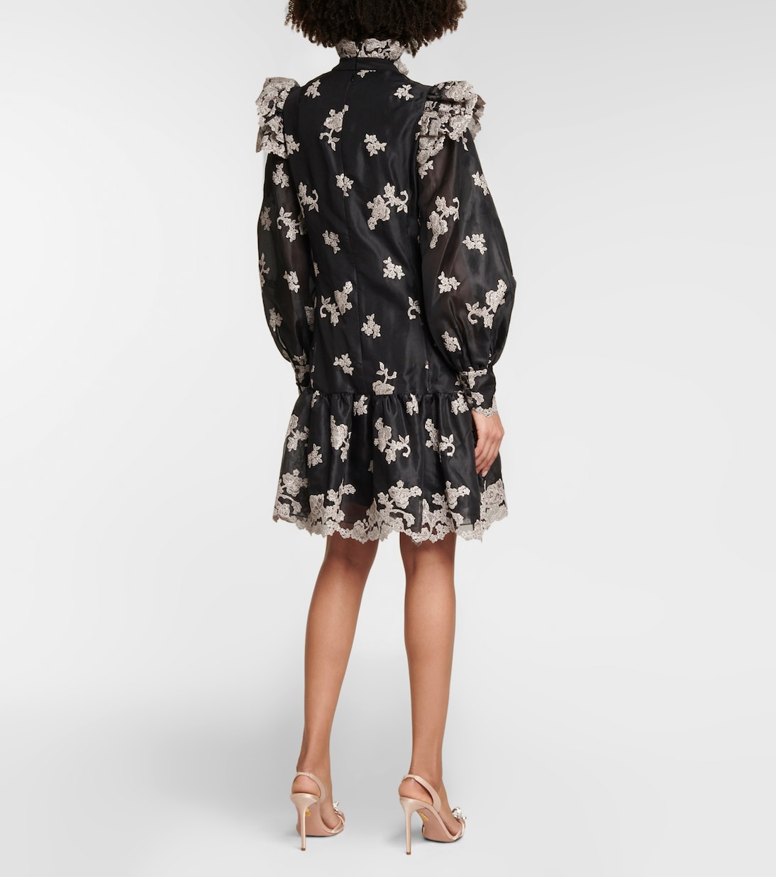 Nella floral embroidered silk minidress | Erdem