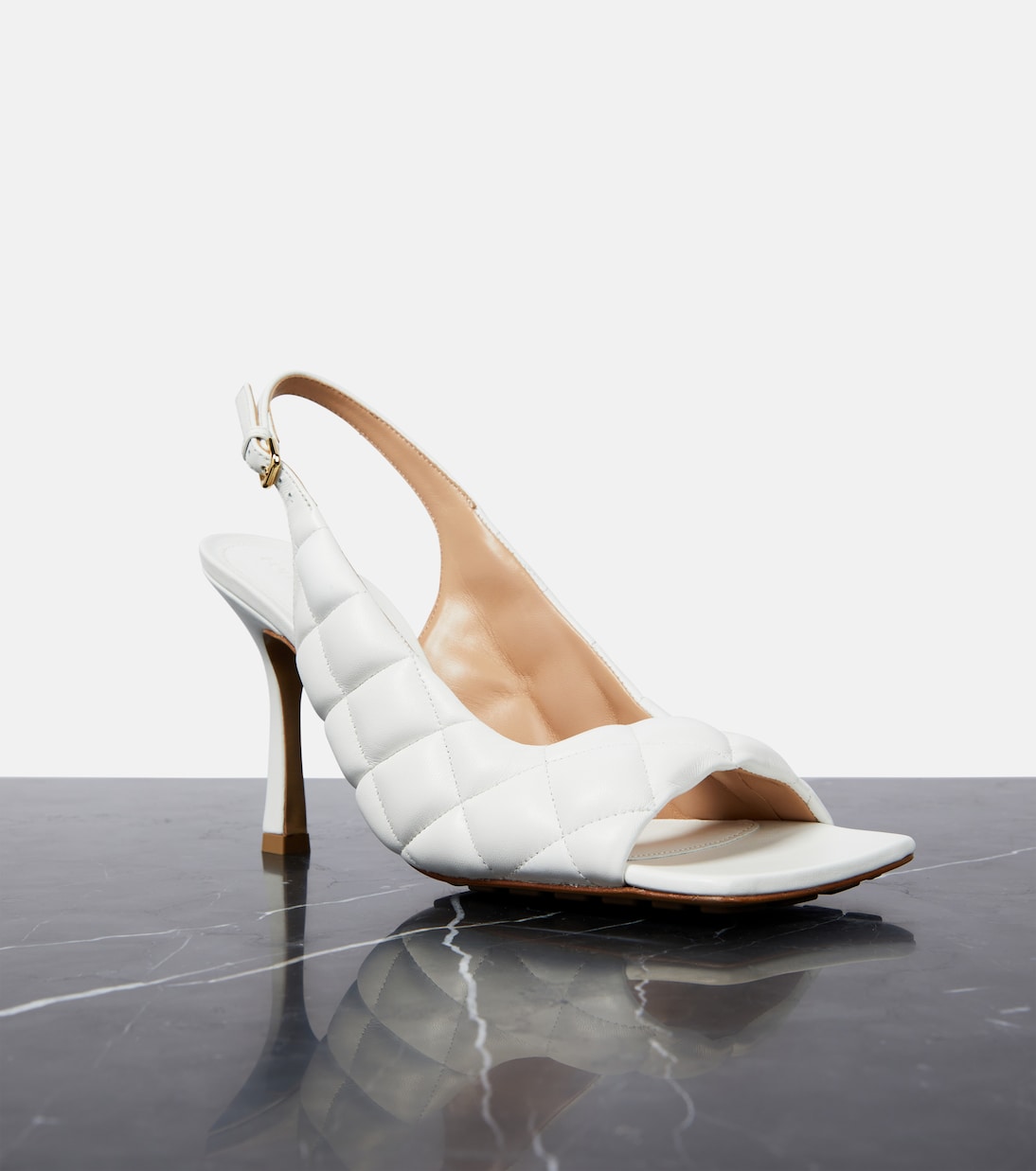 Sandales en cuir matelassé | Bottega Veneta