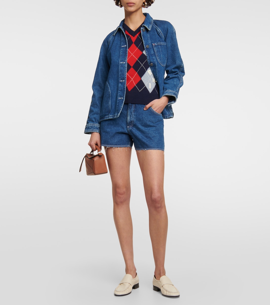 Shorts di jeans Johnny a vita media | A.P.C.