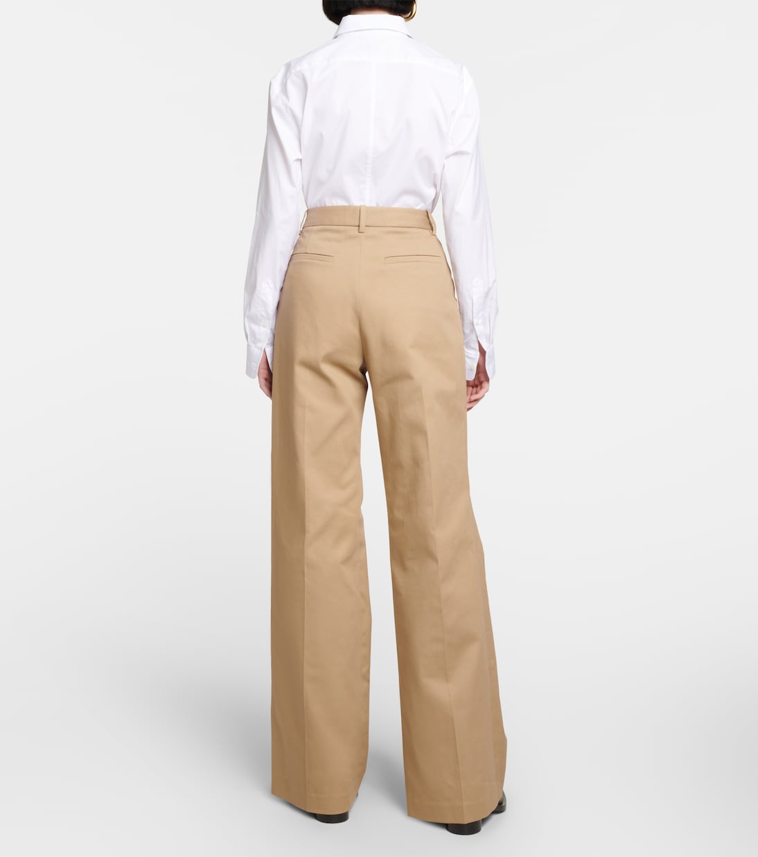 Pantalon ample Flavie à taille haute en coton | Nili Lotan