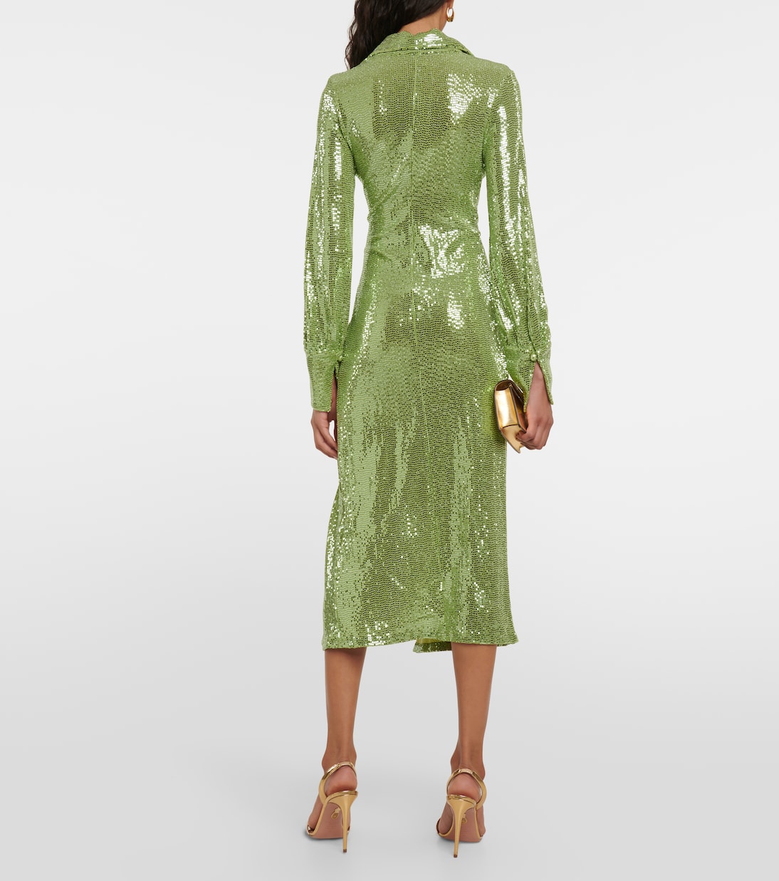 Joelle sequined gathered midi dress | Dodo Bar Or