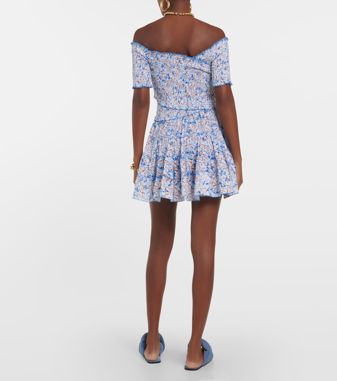Soledad floral cotton minidress | Poupette St Barth
