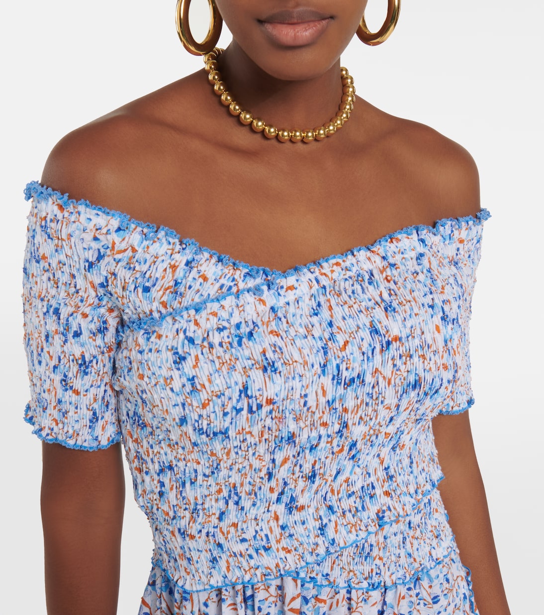 Soledad floral cotton minidress | Poupette St Barth