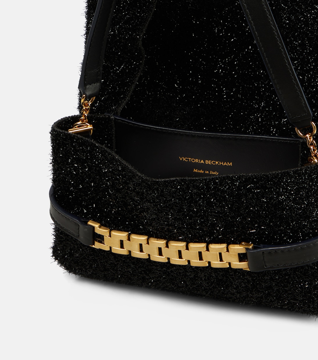 Borsa a spalla Chain Mini con pelle | Victoria Beckham