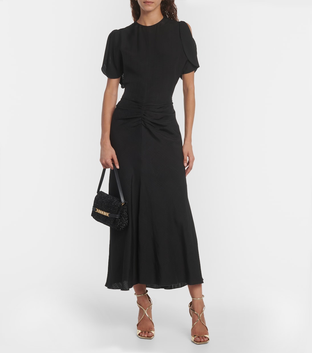 Borsa a spalla Chain Mini con pelle | Victoria Beckham