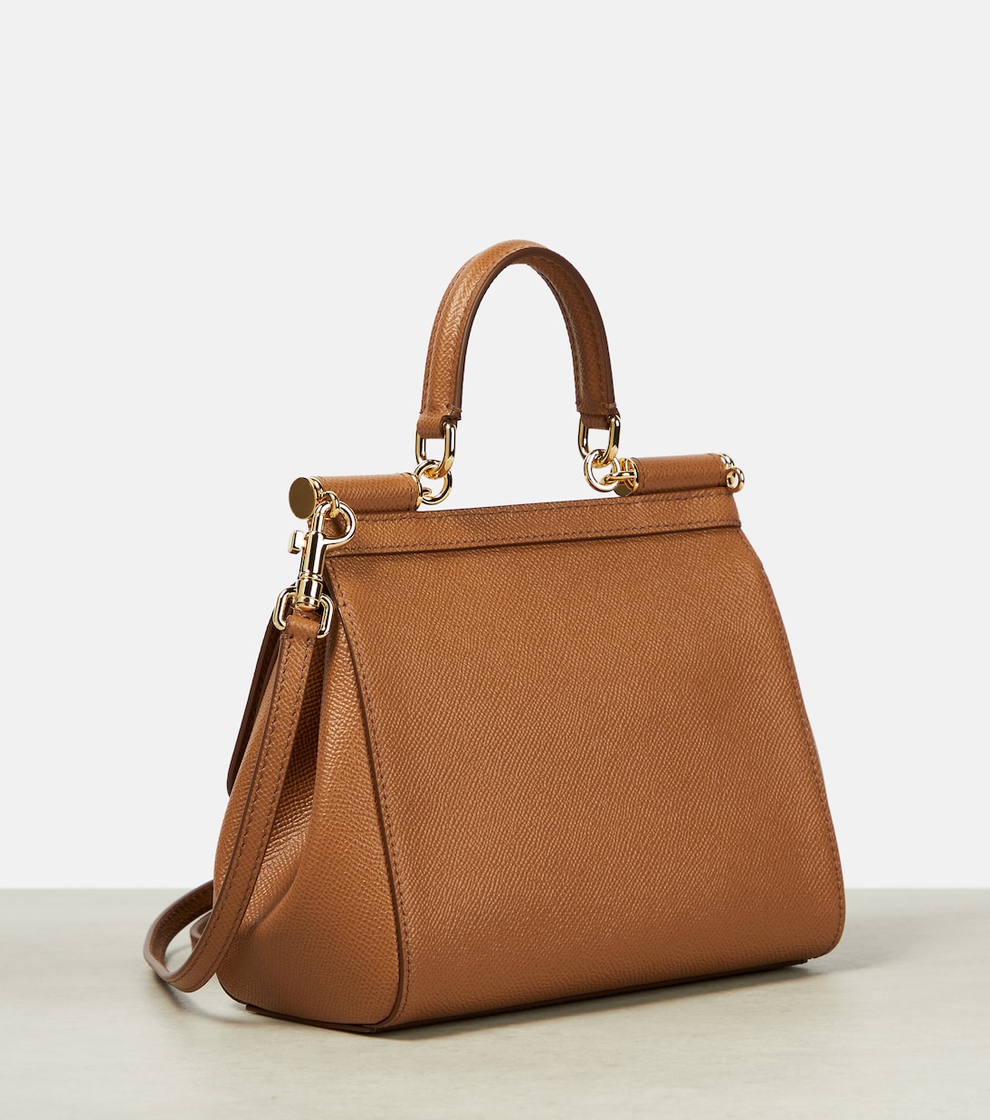 x Kim Sicily Small leather tote bag | Dolce&Gabbana