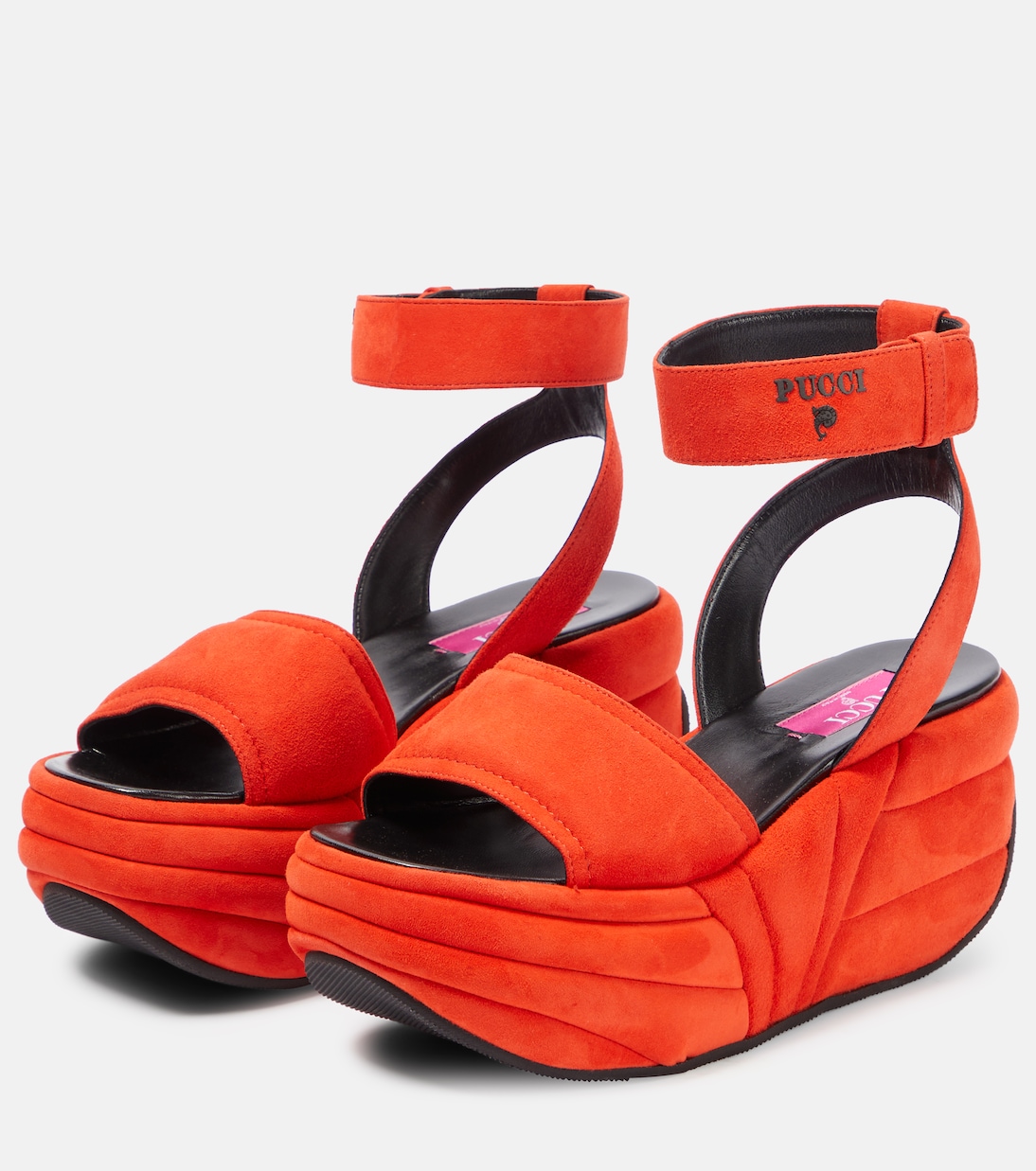 Sandales Pucciami à plateforme en daim | Pucci