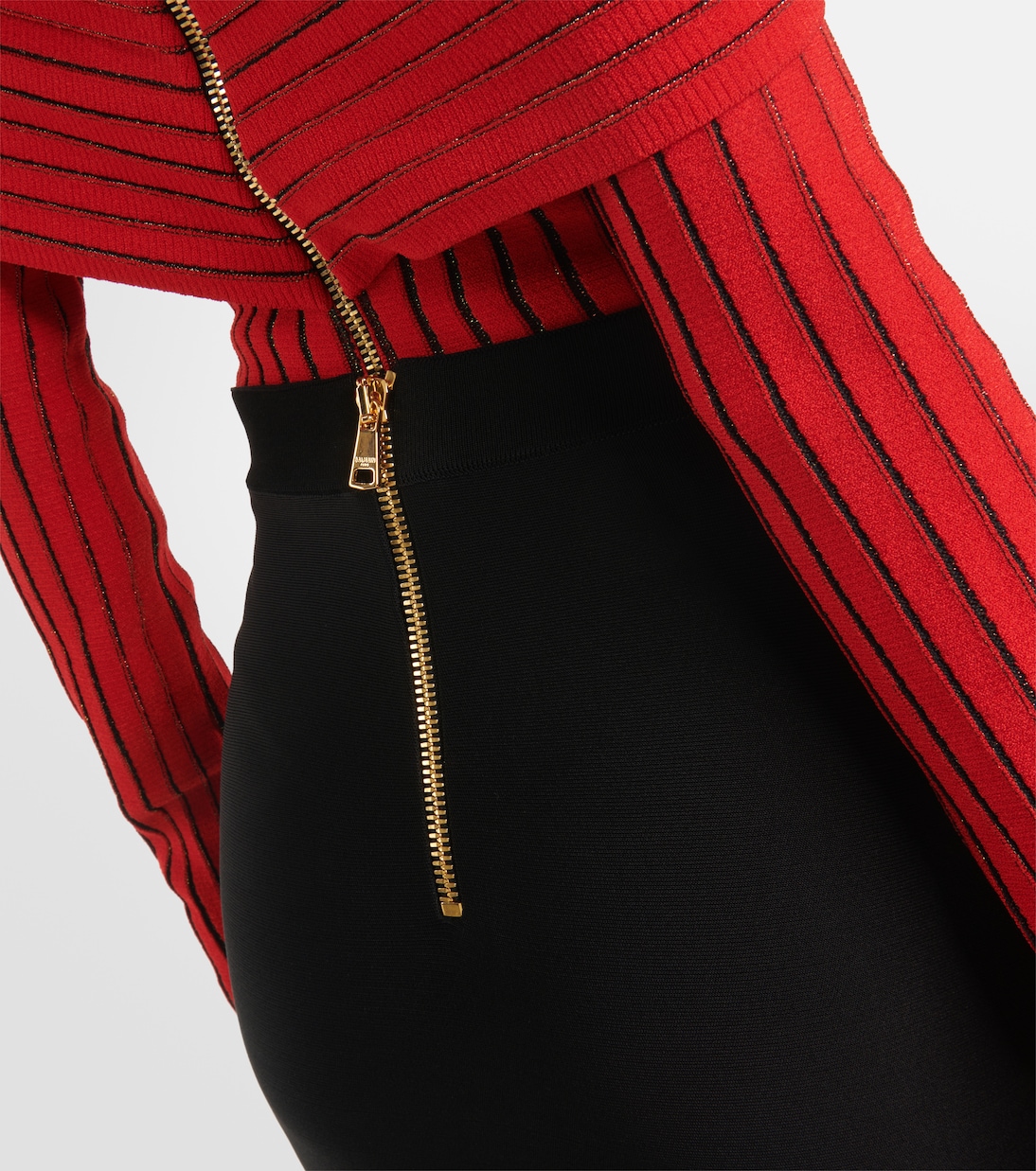 Falda larga de tiro alto | Balmain