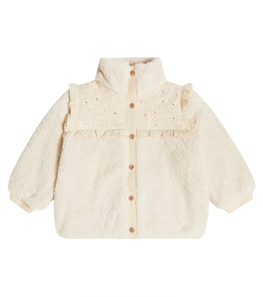 Cappotto in pelliccia sintetica con ricami | Louise Misha