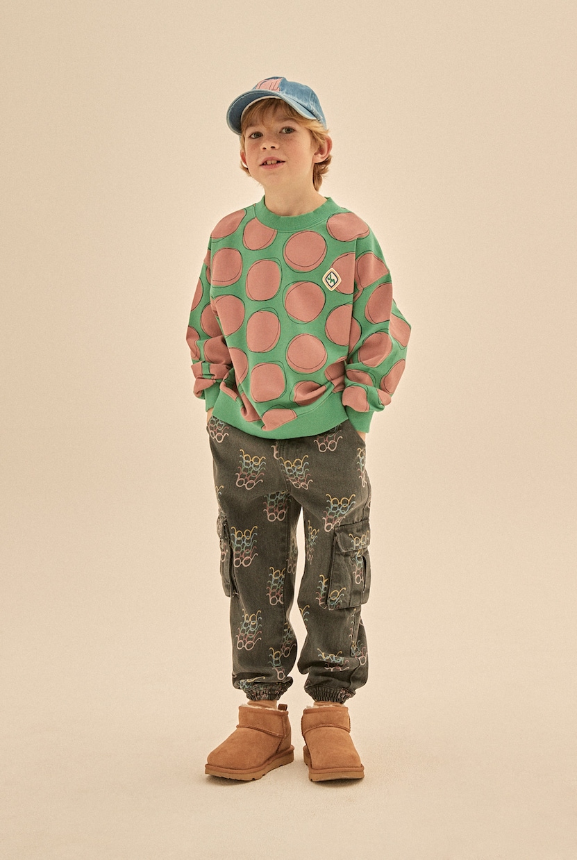 Sudadera Pink Dot de jersey de algodón | Jellymallow