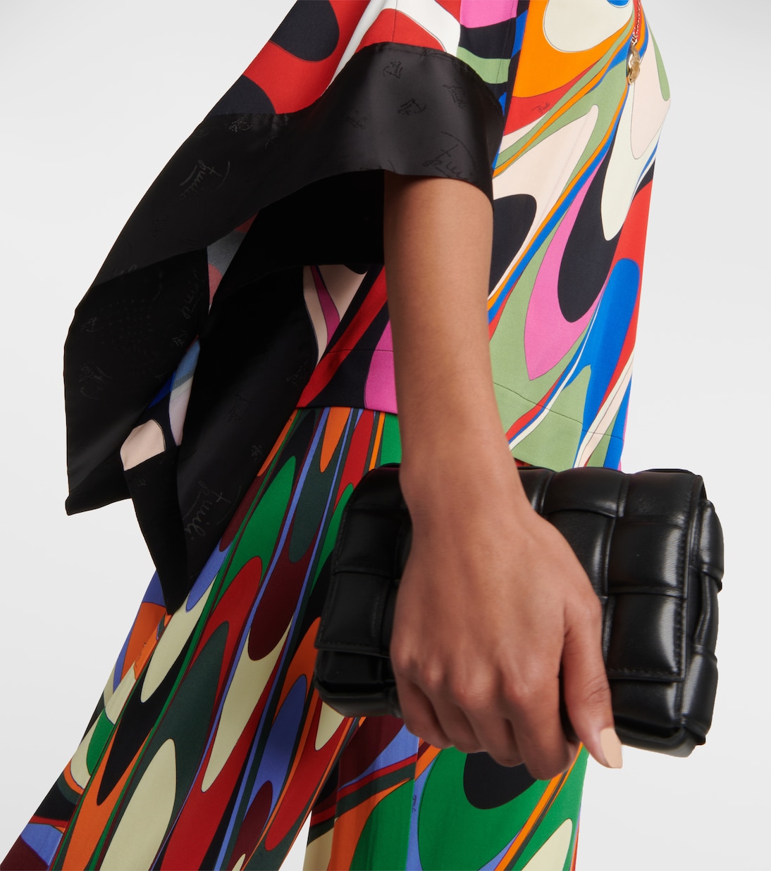 Patchwork draped blouse  | Pucci
