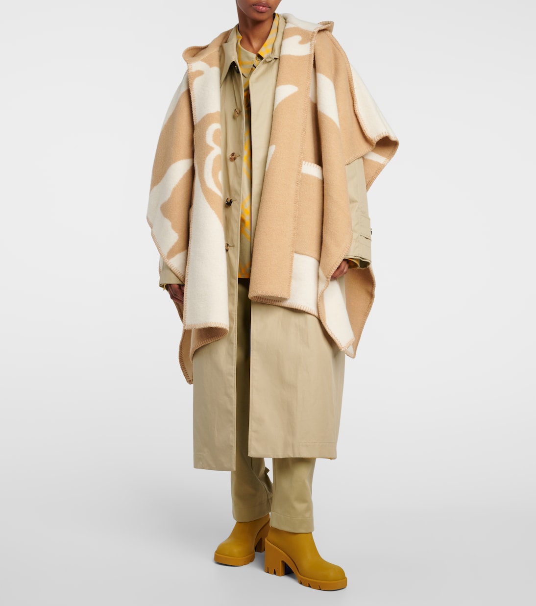 Capa de lana estampada | Burberry