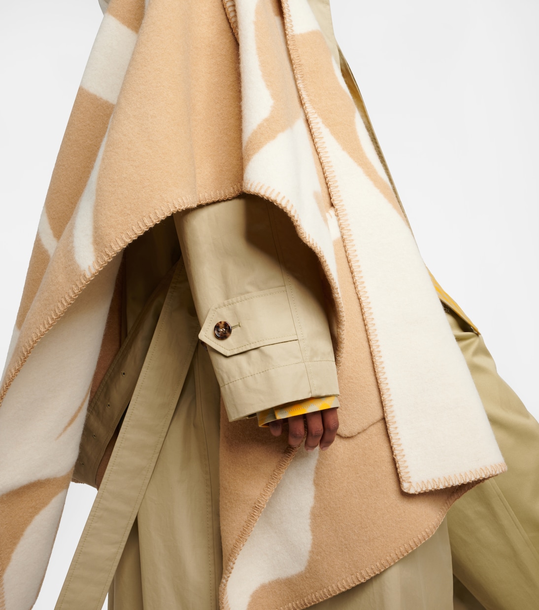 Capa de lana estampada | Burberry