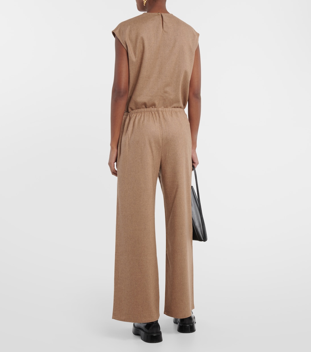 Pantalones anchos de lana y cachemir | Asceno
