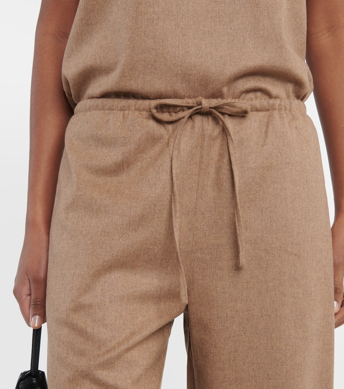 Pantalones anchos de lana y cachemir | Asceno