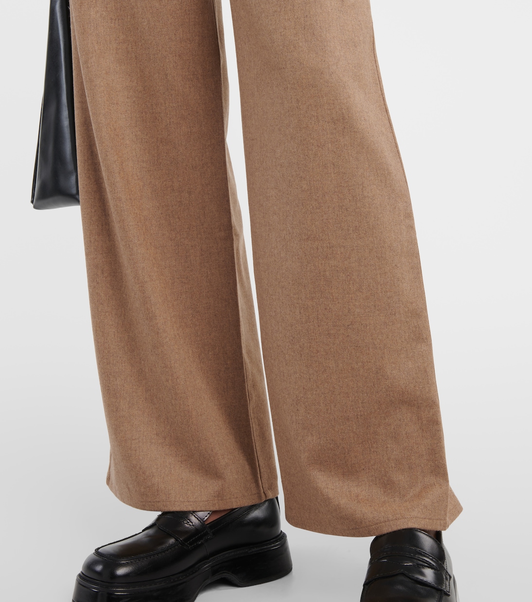 Pantalones anchos de lana y cachemir | Asceno