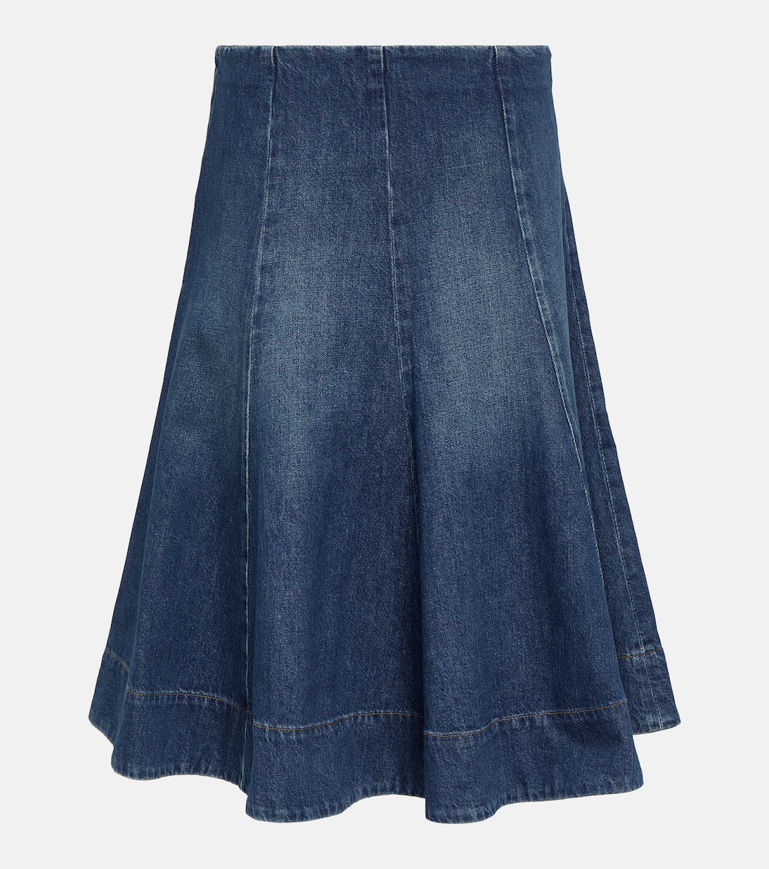 Jupe midi Lennox en jean | Khaite