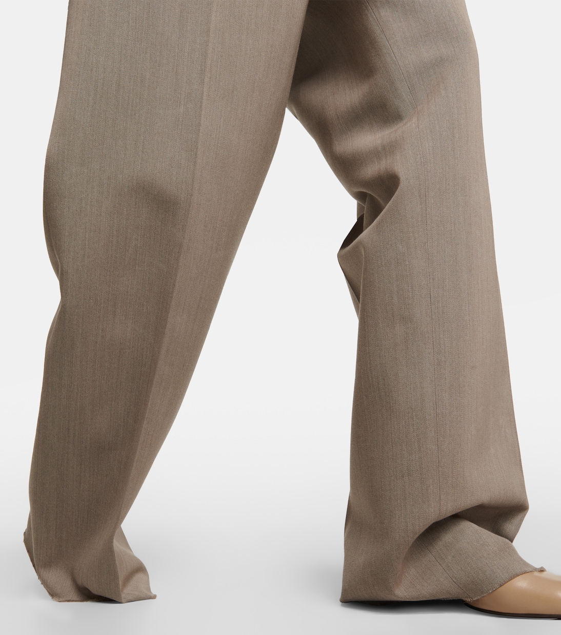 Pantaloni a gamba larga Roan in lana | The Row