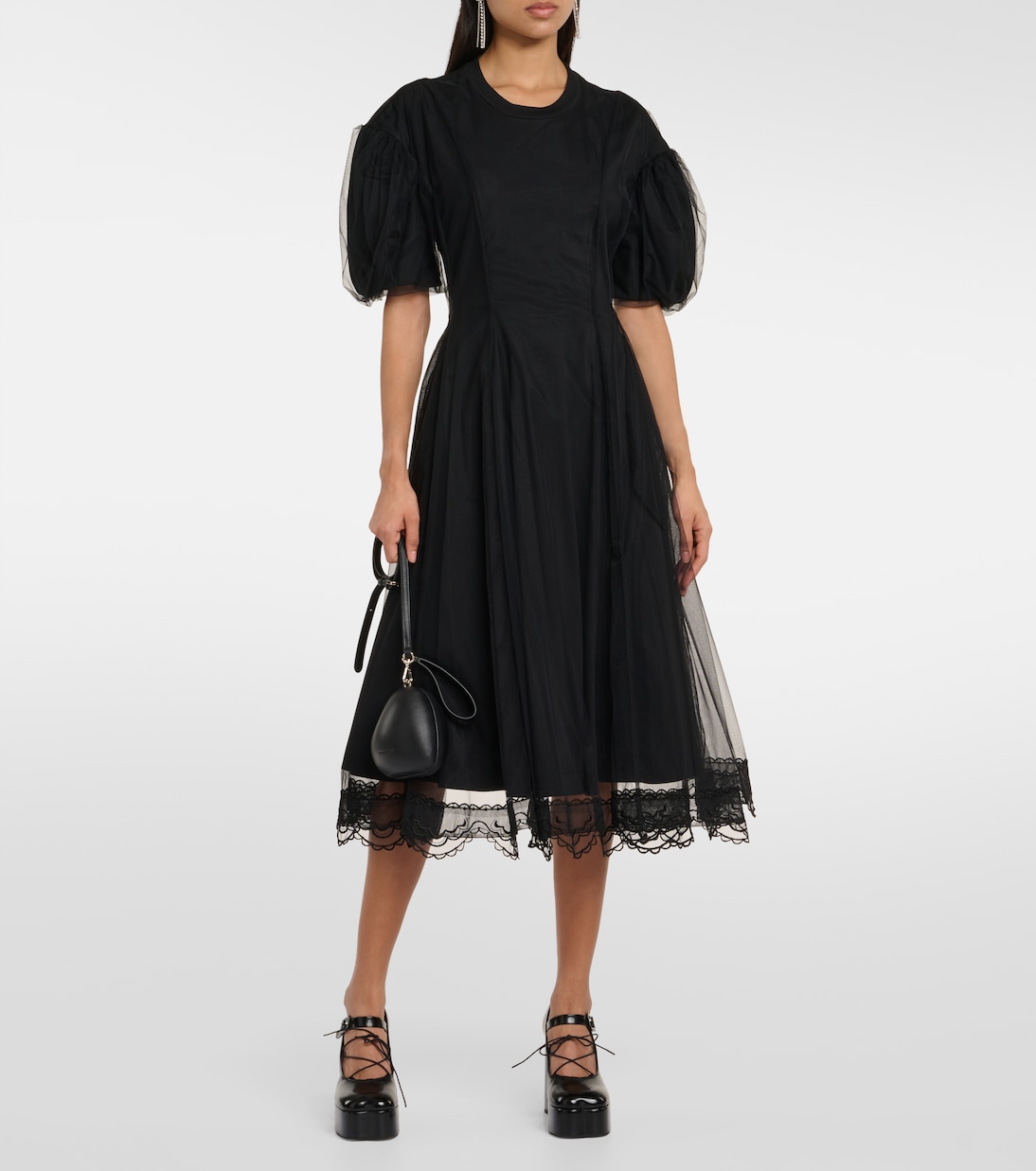 Vestido midi de algodón | Simone Rocha