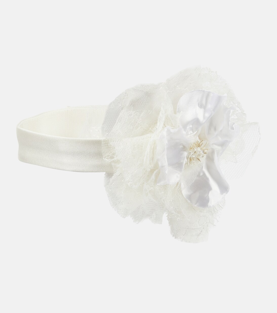 Gargantilla con encaje y aplique floral | Dolce&Gabbana