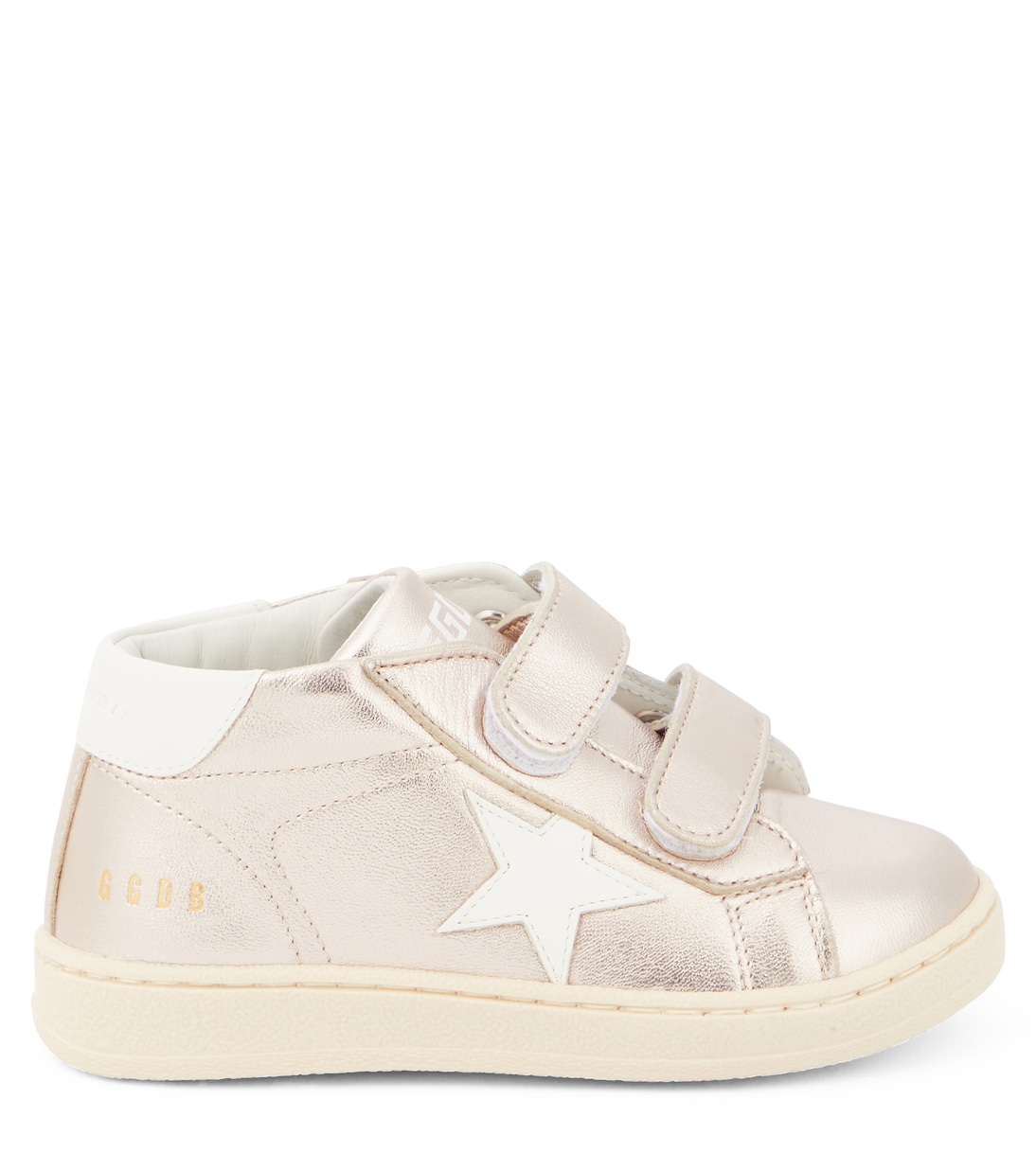 Baby June metallic leather sneakers | Golden Goose Kids