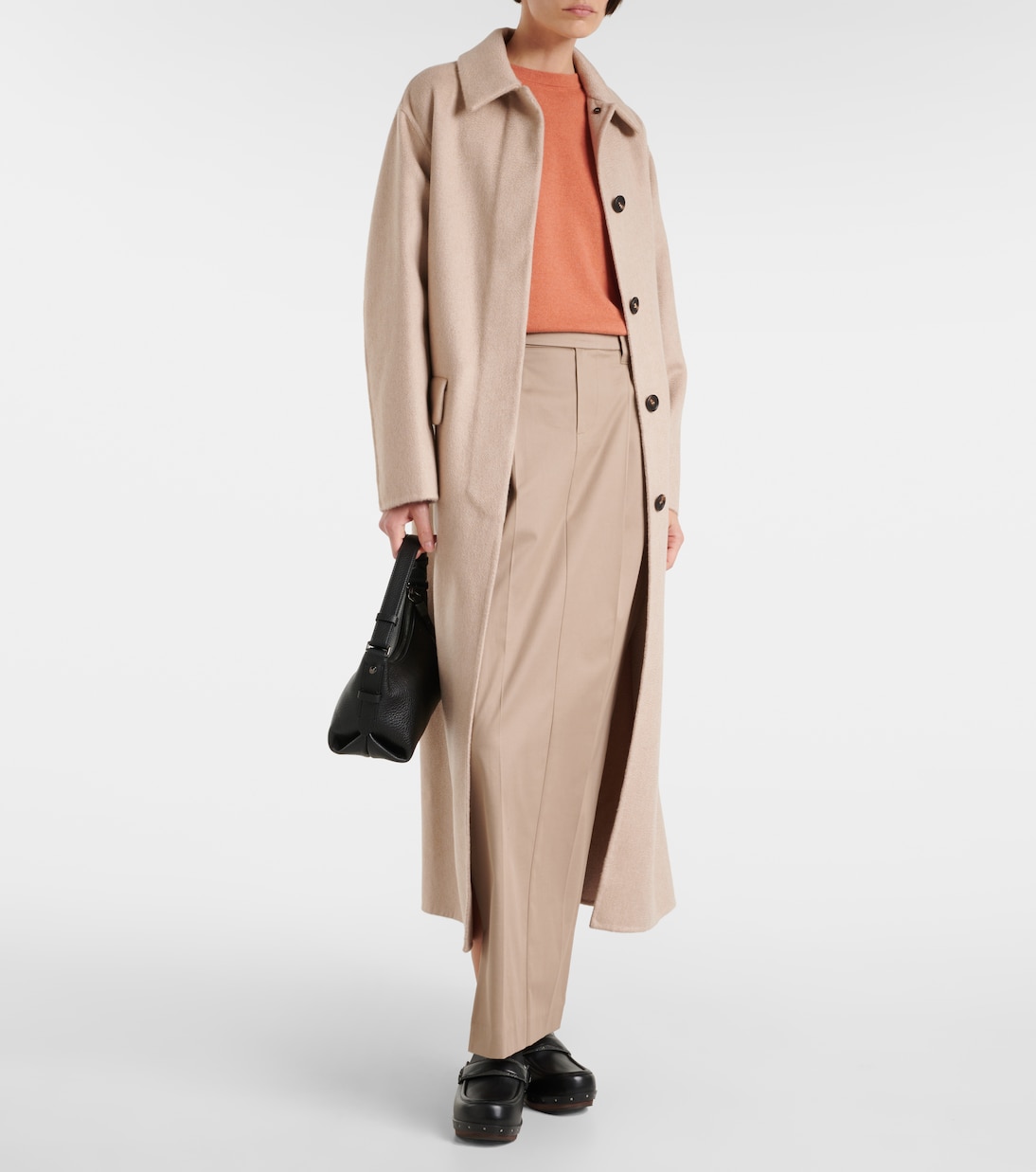 Low-Rise-Maxirock aus einem Baumwollgemisch | Brunello Cucinelli